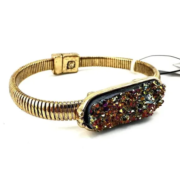 Chico's Jewelry Chicos Nwt Druzy Mystic Crystal Multicolor